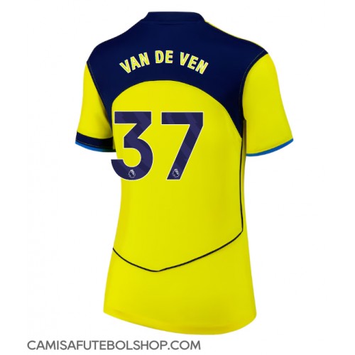 Camisa de time de futebol Tottenham Hotspur Micky van de Ven #37 Replicas 3º Equipamento Feminina 2025-26 Manga Curta
